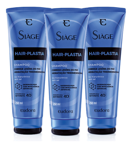  Combo Shampoo Siàge Hair-plastia 3x 250ml