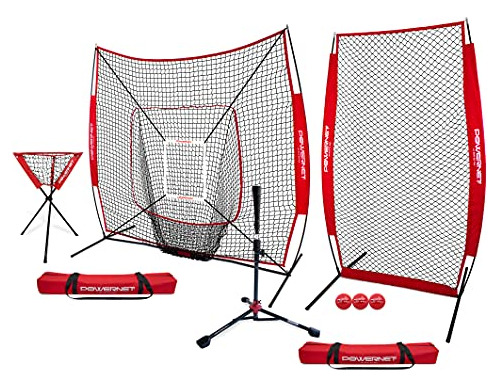 Powernet [all In One Coach Bundle] 7x7 Dlx Practice Net + I-