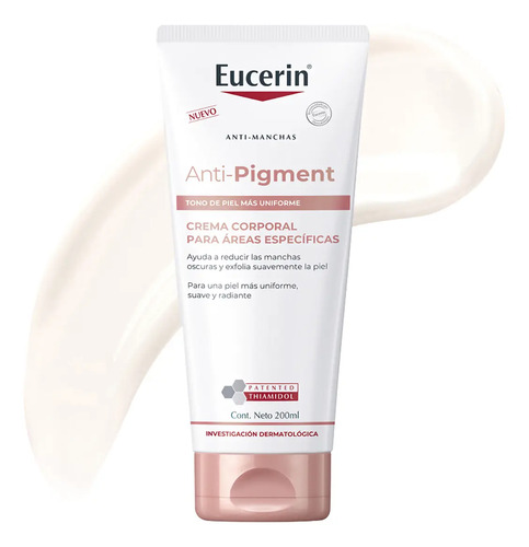 EUCERIN Anti-Pigment Crema Corporal para Áreas Específicas (200ml) Ayuda a reducir manchas oscuras para una piel más uniforme, suave y radiante