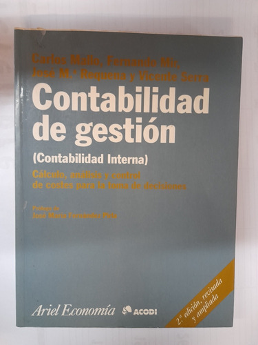 Mallo Mir Contabilidad De Gestión Contabilidad Interna Coste