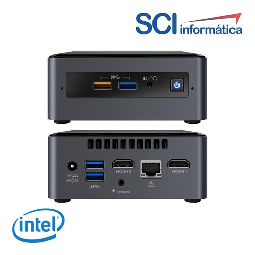 Mini Pc Intel Nuc Nuc7cjyh Celeron 240gb Ssd 4gb Vesa Hdmi P