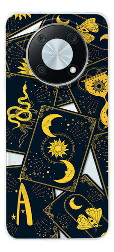 Funda Para Huawei Cartas Tarot Personalizada Con Tu Inicial