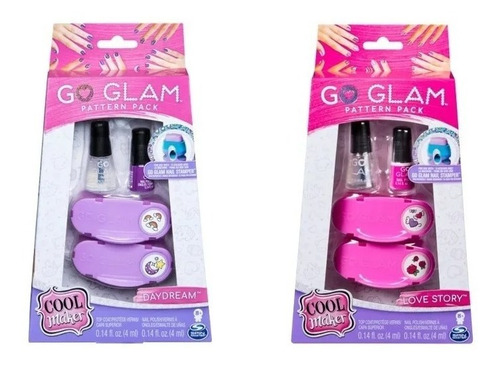 Go Glam Repuesto Estampado Uñas Con Esmalte X 2 Spin Master