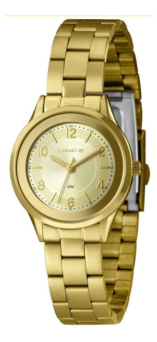 Relógio Lince Feminino Lrgh169l30 C2kx Casual Dourado