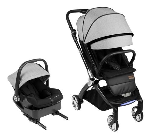 Coche Cuna Bebe Bumeran Mega Baby 360º Con Huevito Y Base Fx