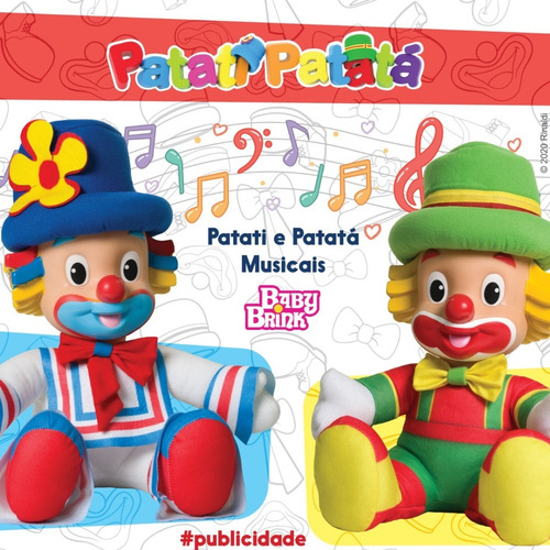 Bonecos Patati E Patatá Musicais - Cantam 5 Músicas !