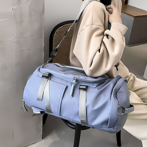 Mochila De Viaje Al Aire Libre, Bolsa De Entrenamiento FĂsico, Color Morado