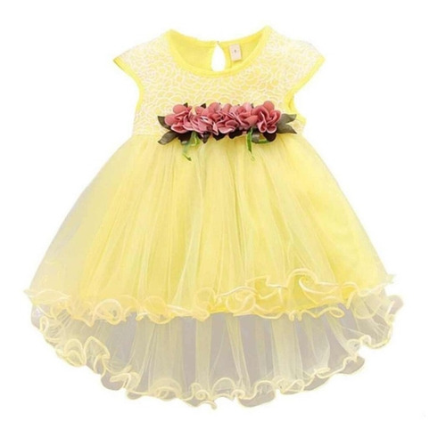 Vestido Elegante Para Fiesta O Bautizo Niña - Bebé 