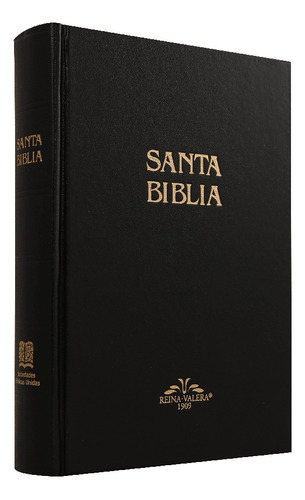 Biblia Mediana Rvr1909 Tapa Dura Negro