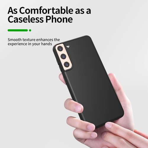 Funda Silicona Líquida Tpu Carcasa Para Galaxy S21+mica Negro Samsung Galaxy S21