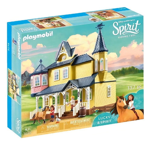 Figuras Para Armar Playmobil Spirit - Casa De Lucky - 9475