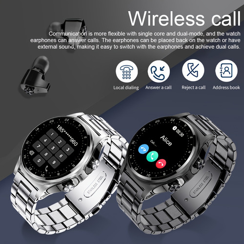 Kit Relógio Inteligente Smartwatch Gt66 Fone S/fio 5.0 Nfe