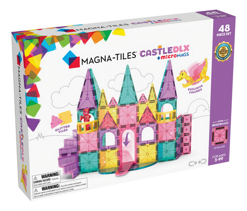 Magna-tiles Castillo Xl 48 Pzas Juego Didáctico Construcción