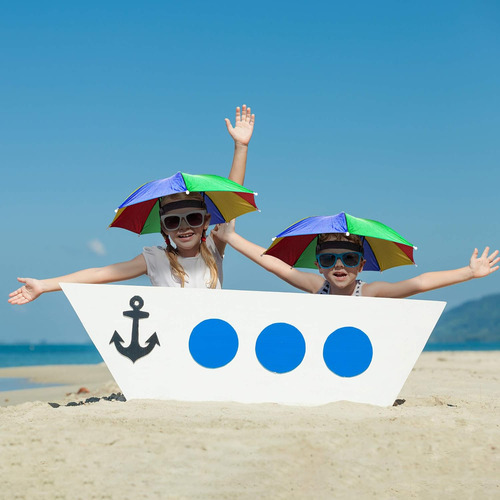 Sombrero De Paraguas Manos Libres, Diseño Cómodo Para Camp