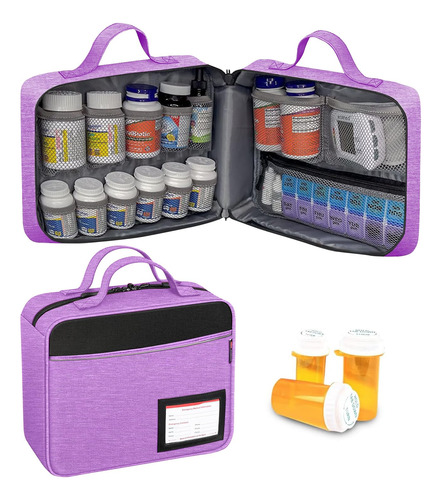 Pill Bottle Organizer Bolsa De Medicina 398ta