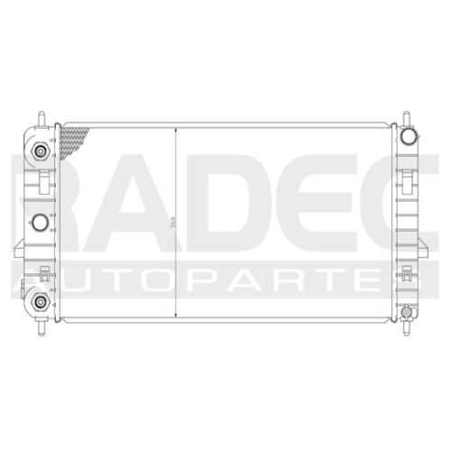 Radiador G5 2005-2006-2007-2008-2009 L4 2.2 Automatico Cdr