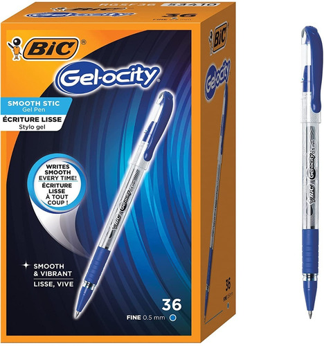 Boligrafos Bic De Gel Caja 36 Unidades Lapiceros