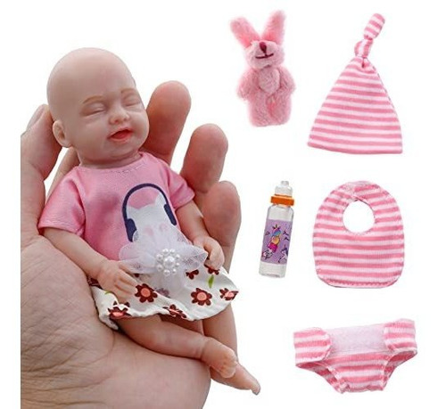 Reborn Baby Doll Muñeca De Niña De Silicona De 6 Pulgadas Mi