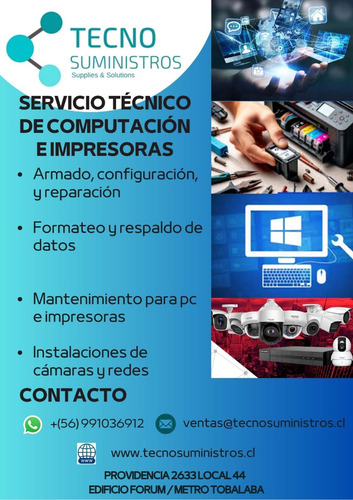 Servicio Técnico Computación, Mantenimiento, Limpieza