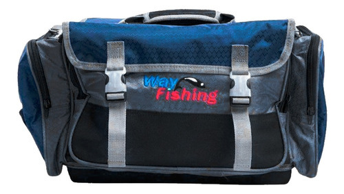 Bolsa Pesca Way Fishing Wfb15 Com Capa E Alça Acolchoada Cor Preto