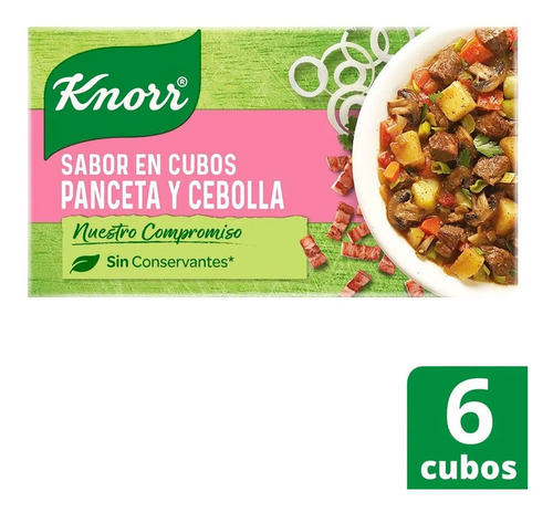 Knorr Sabor En Cubos Panceta Y Cebolla X 6 Unidades