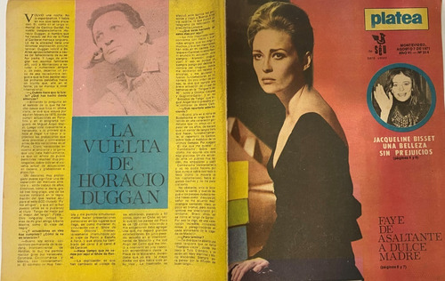 Platea, Nº 314 Ago 1971 J Bisset Tv Cine Radio Teatro Cr02