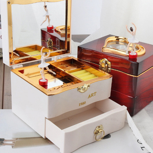 Caja Para Joyas Musicales Caja De Música Clásica Con Extraíb