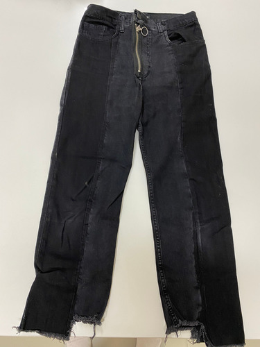 Jean 47 Street De Mujer Talle Xs Negro Recto Canchero