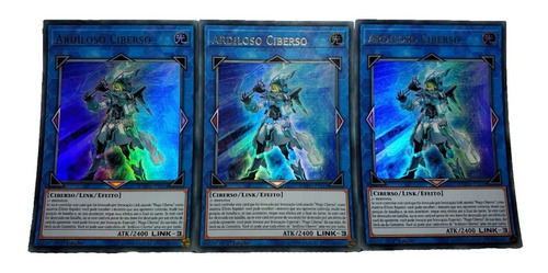 Yugioh - 3x Ardiloso Ciberso Ultra Em Português