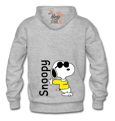 Poleron Cierre + Taza, Dibujos Animados, Snoopy, Charlie Brown, Xxxl, Peanuts / The King Store 10