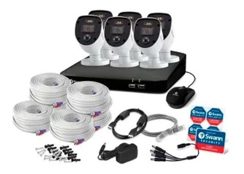 Sistema De Seguridad Swann Dvr 8 Canales + 6 Cámara Enforcer
