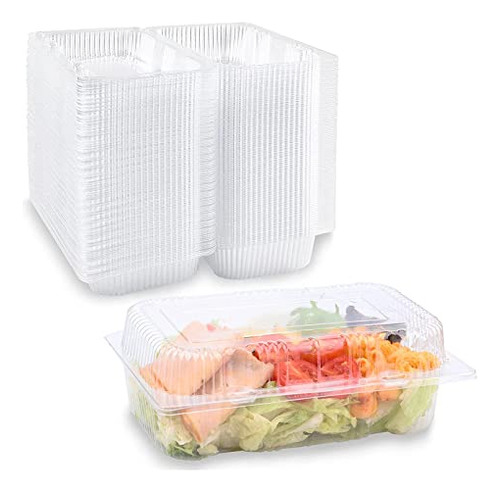 40 Pack Sturdy Clamshell Food Containers, Clear Plastic...