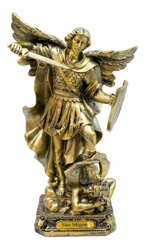 Imagem São Miguel Arcanjo  30 Cm Resina Escultura Anjo