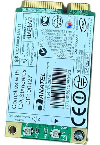 Placa Wi-fi Do Notebook Compaq Presario Cq50 Com Detalhe (Usado)