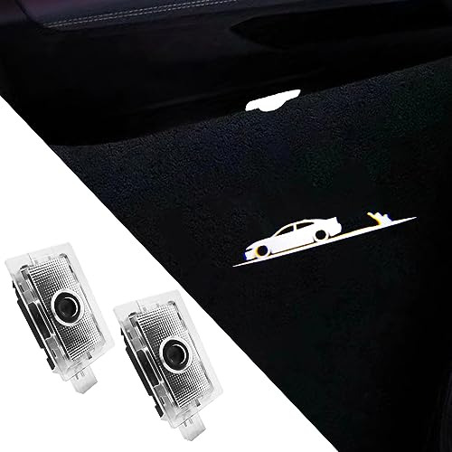 Uuakarin 2 Pcs Car Door Logo Lights Compatible Para Charger