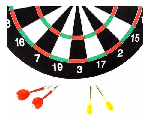 Juego De Dardos Tiro Al Blanco Reversible Madera