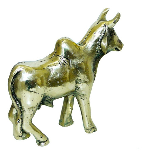 Garrote Boi Bronze Vaca Fazenda Escultura Estatueta Bezerro
