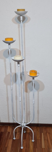 Candelabro De Hierro Artesanal.