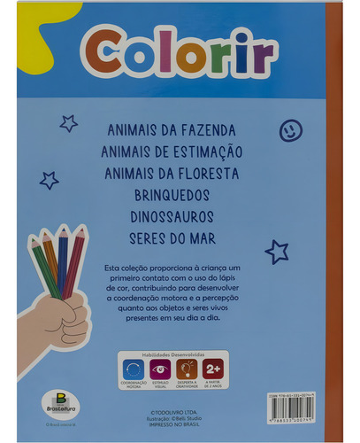 Colorir (B): Seres do Mar, de © Todolivro Ltda.. Editorial Todolivro Distribuidora Ltda., capa mole em português, 2022