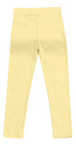 Leggings De Cor S lida Moda Feminina Cor Doce Cal as Just