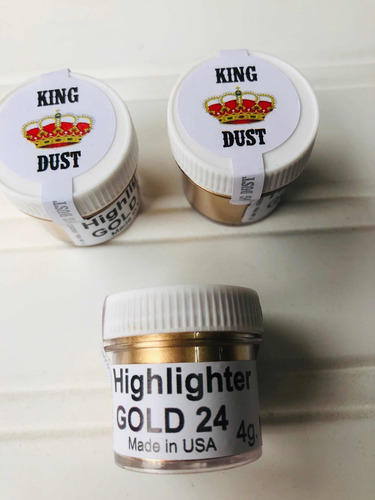 Imagen 3 de 4 de Colorante En Polvo Dorado Comestible King Dust