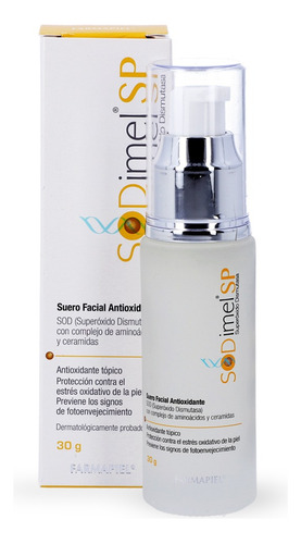 Suero Facial Antioxidante Sodimel Anti Estrés Y Arrugas 30gr