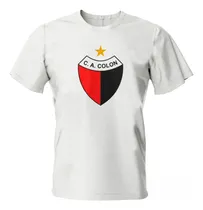 Comprar Remera Futbol Argentino Colon De Sf Escudo En Pecho Blanco