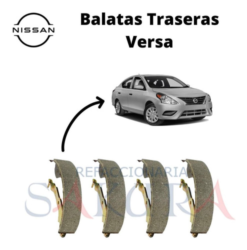 Juego Balatas Traseras Versa 2014 Fp