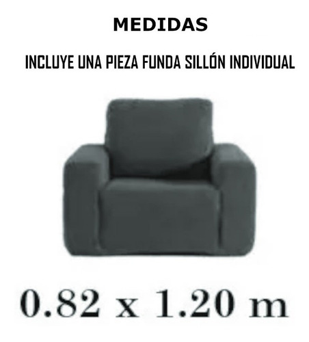 Funda Elástica De Sofá Protector De Sillón 1 Plaza Lavable