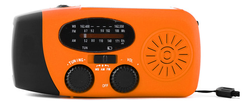 Set De Radio Power With Weather Am/fm Hand Camping Noaa For