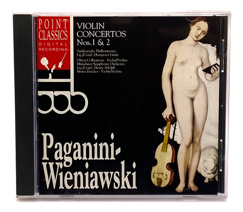 Cd Paganini- Wieniawski- Violin Concertos Nos. 1 & 2 Germany