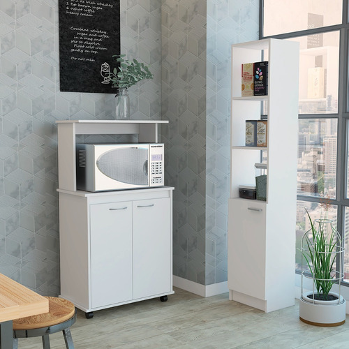 Mueble Microondas + Optimizador - Blanco