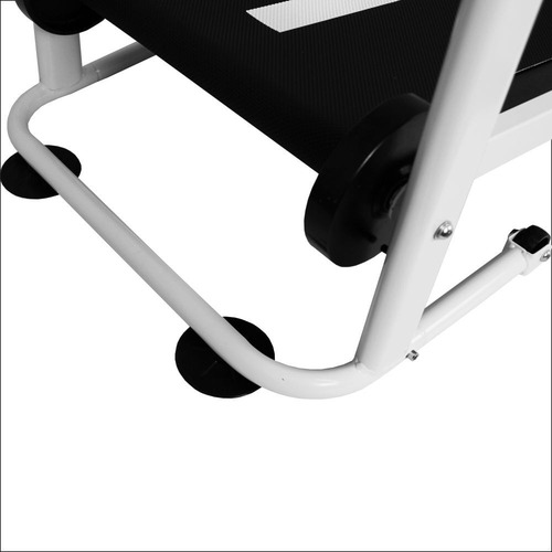 Cinta de correr mecánica Self Machine con pantalla Mile Fitness 2023, color blanco