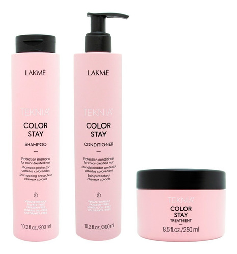 Lakme Color Stay Kit Shampoo Acondicionador Máscara Chico